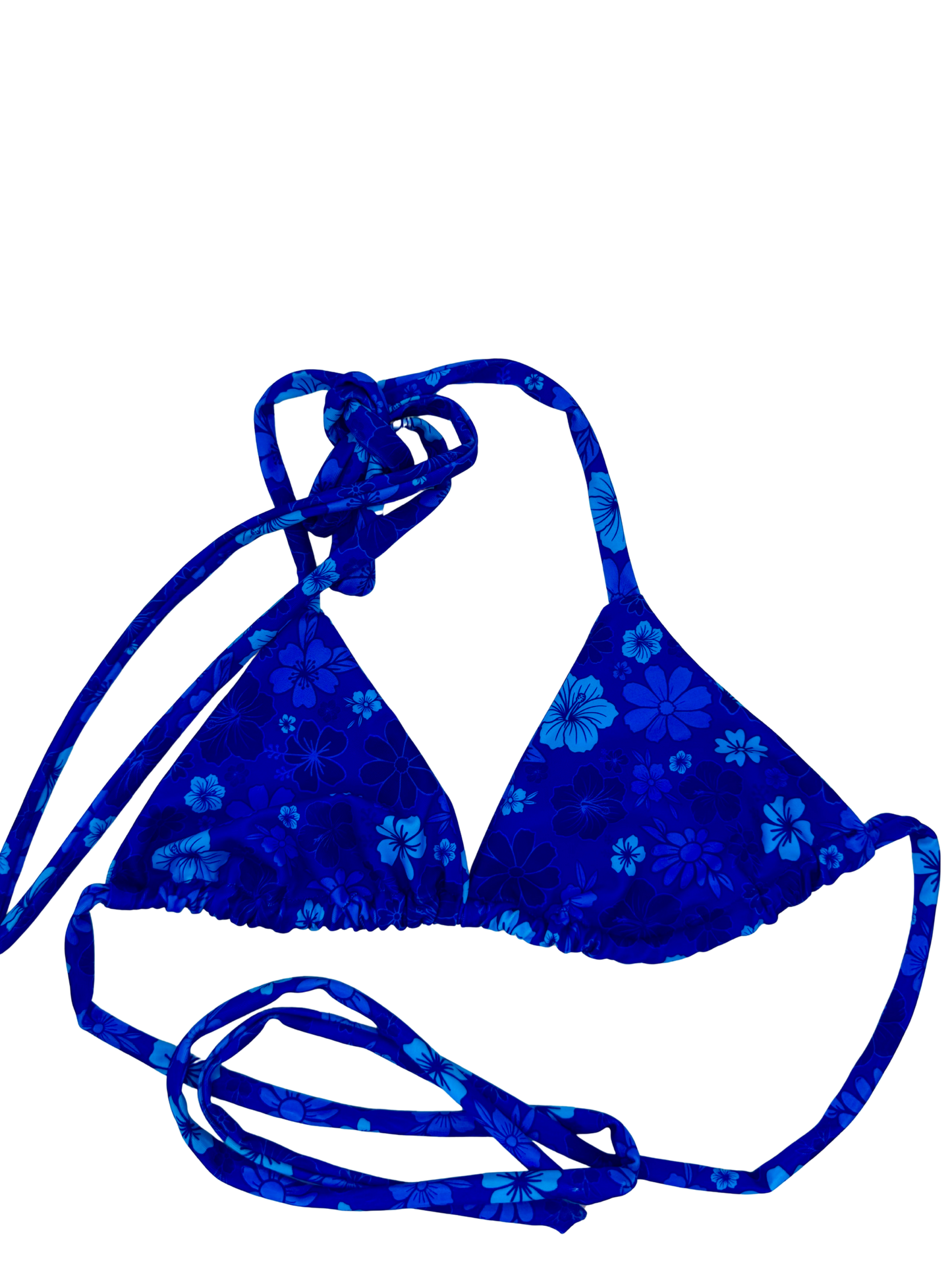 Top Lana: FLOWERS BLUE