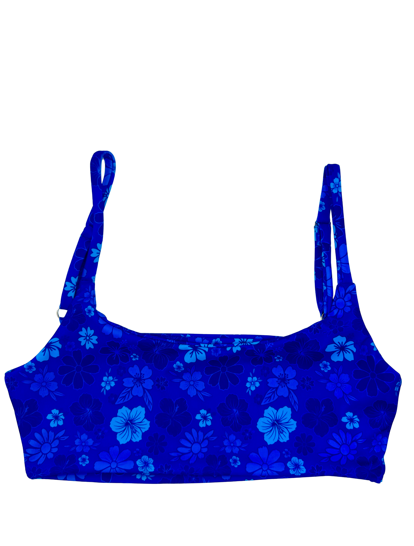 Top Sara: FLOWERS BLUE