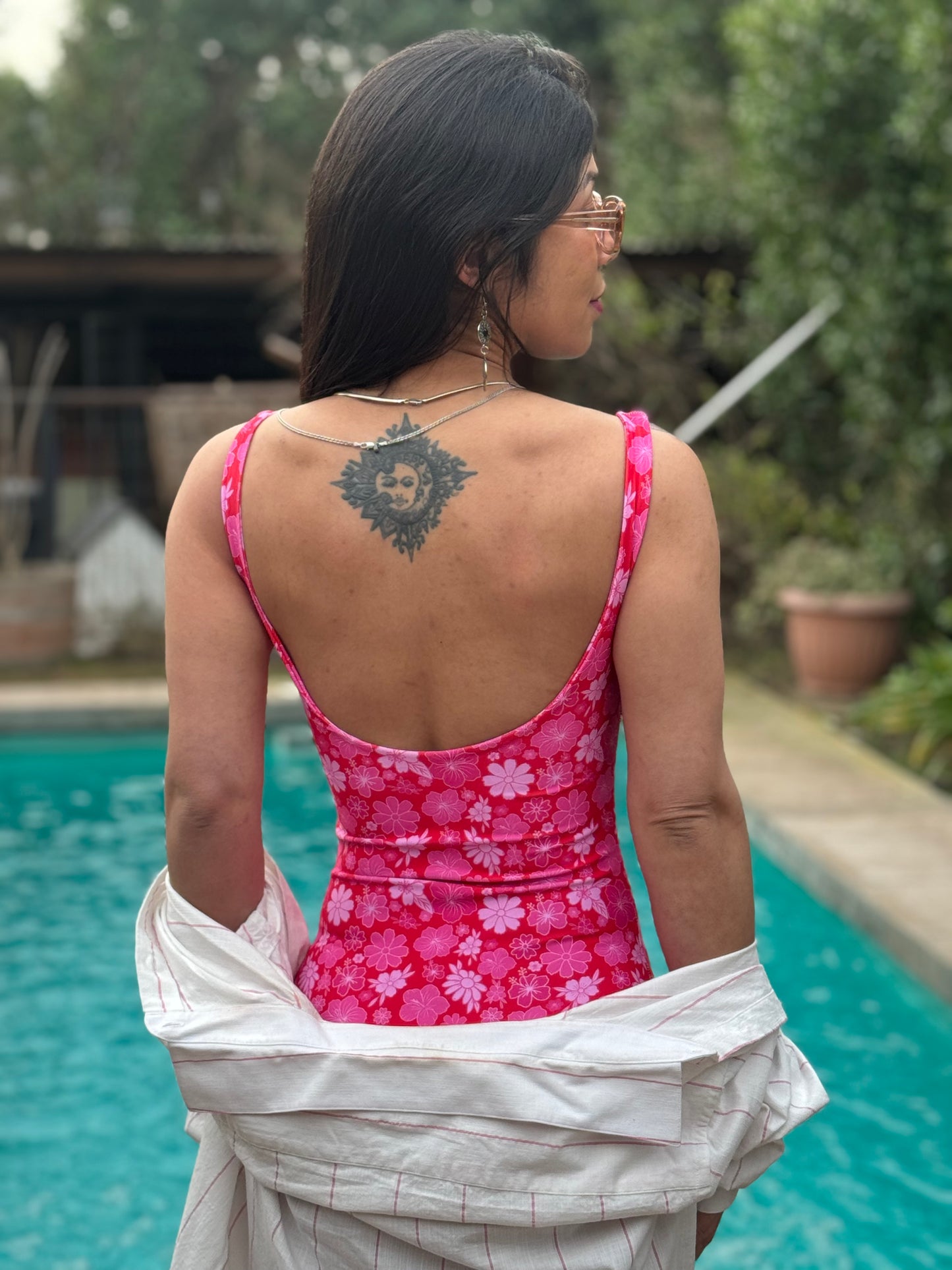 Traje de baño Berna: FLOWERS PINK