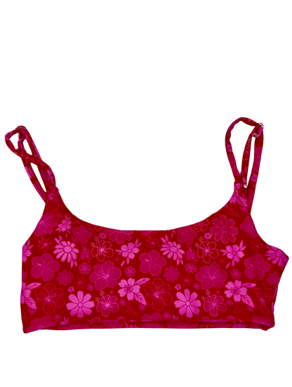 Top Sara: FLOWERS PINK