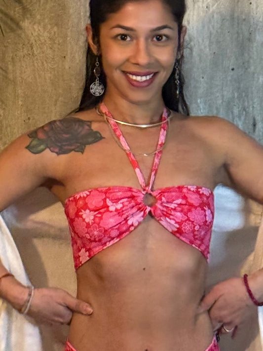 Top Malu: FLOWERS PINK